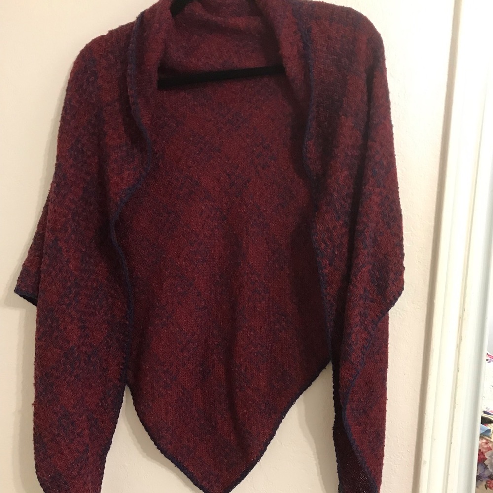 Burgundy shawl